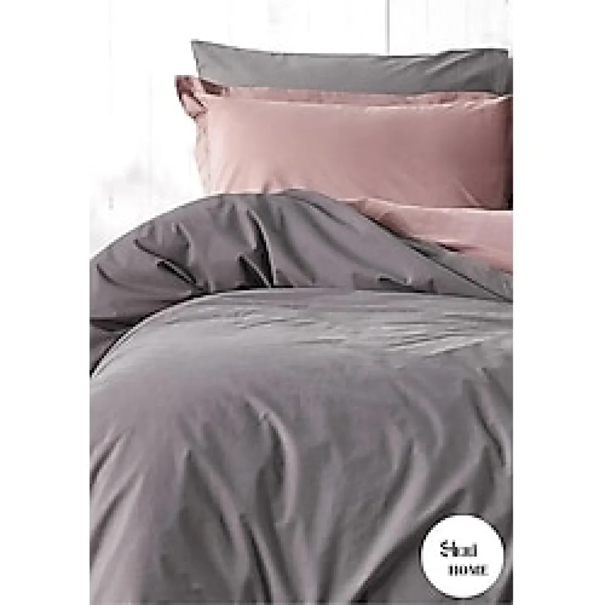 Sheri Home Tekstil Tek Kişilik Çift Taraflı Nevresim Takımı MürdünCs1888948