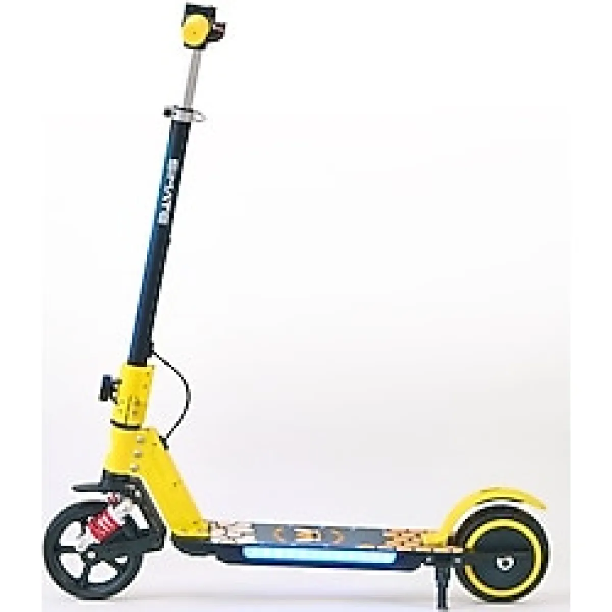 SIMATE Elektrikli Çocuk Scooter 130W 3 Kademe Hız Ayarlanabilir Gidon Uzun Menzil koruma Seti Hediye - Sarı