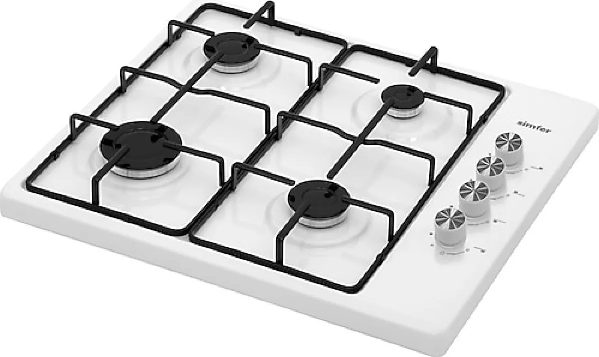 Simfer 3011 Bizote Beyaz Set Üstü Ocak