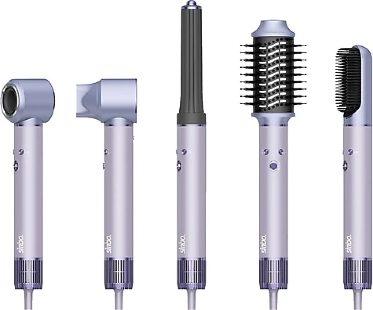 Sinbo SHD-1719 Pro Compact Mor Saç Şekillendirme Seti