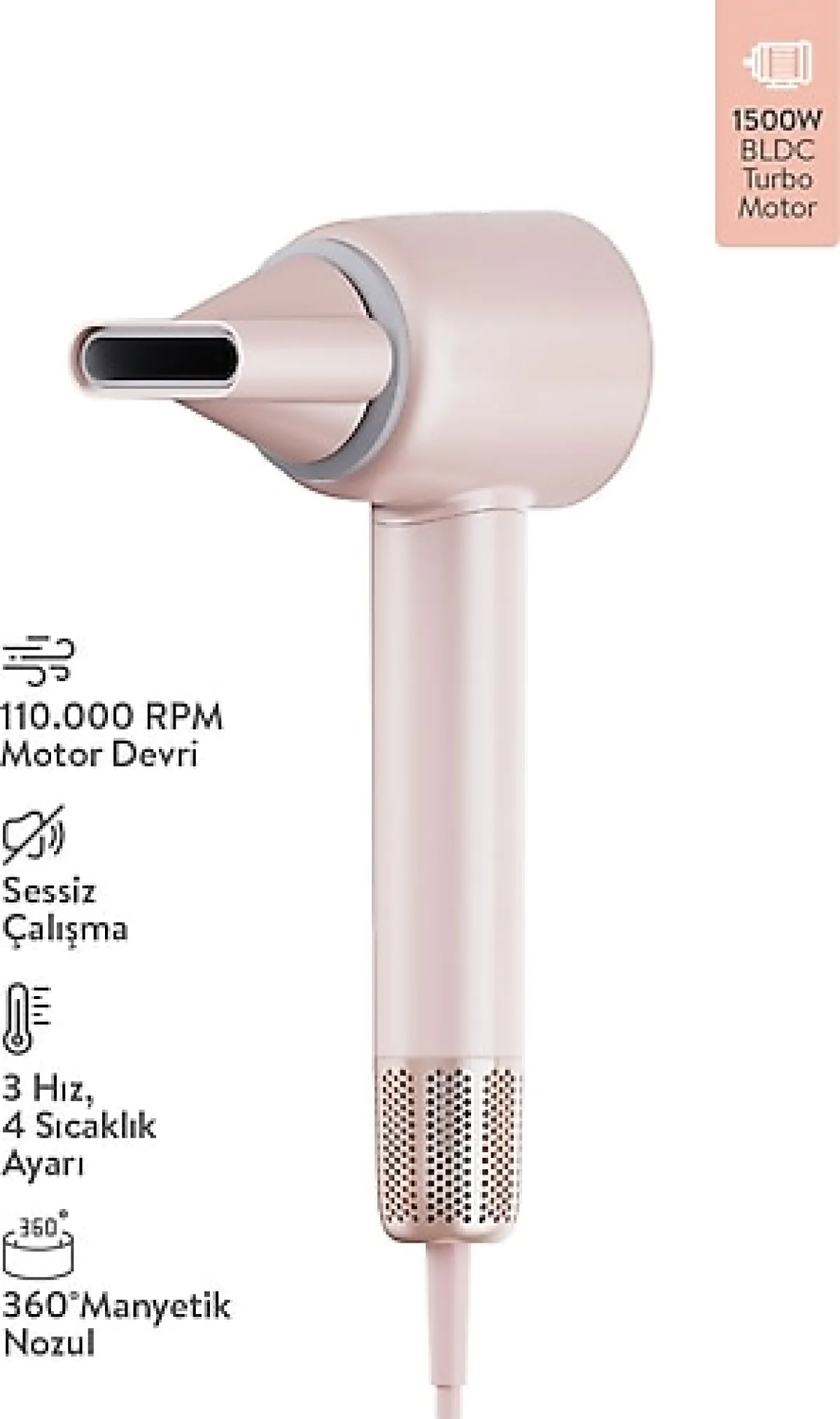 Sinbo SHD-1738 1500 W Saç Kurutma Makinesi