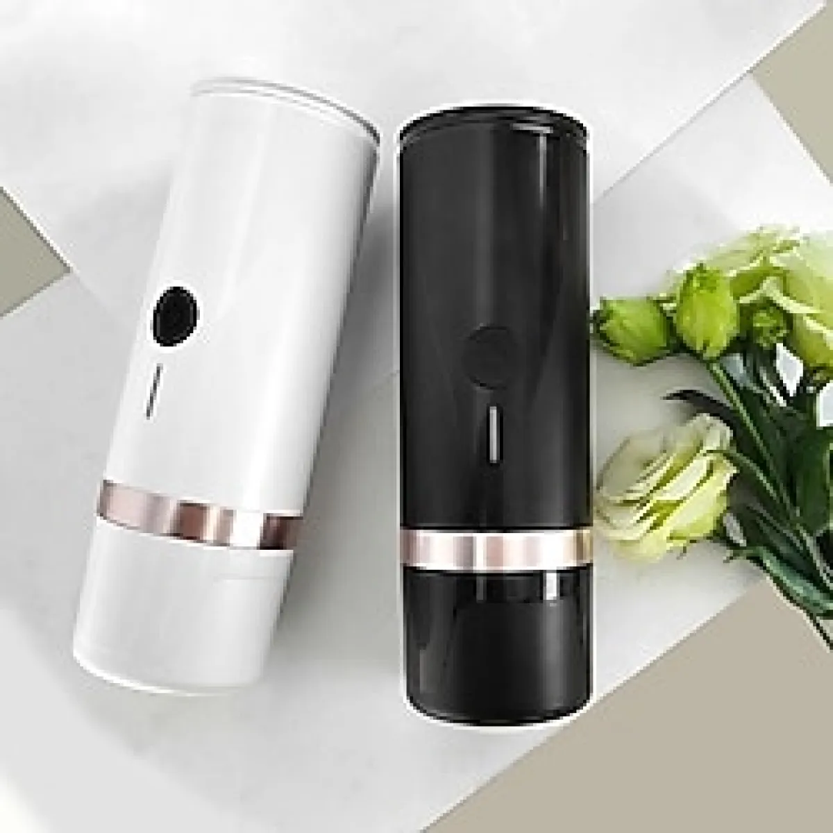 TABASPCM03 Beyaz Renk Siyah Isıtma Fonksiyonu Taşınabilir Portable Espresso Kahve Makinesi Açık Ofis Tipi Type-C USB Şarj Kahve Makinesi