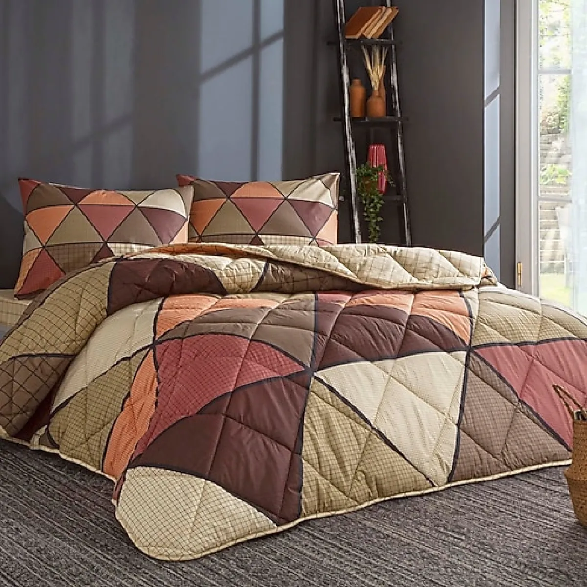 Taç Astra 195x215 cm Ranforce Çift Kişilik Uyku Seti