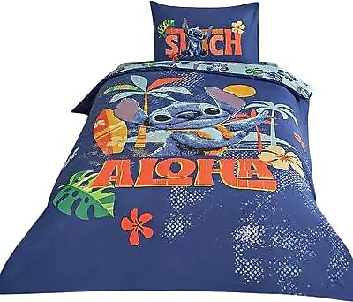 Taç Disney Stitch Aloha Tek Kişilik Nevresim Takımı