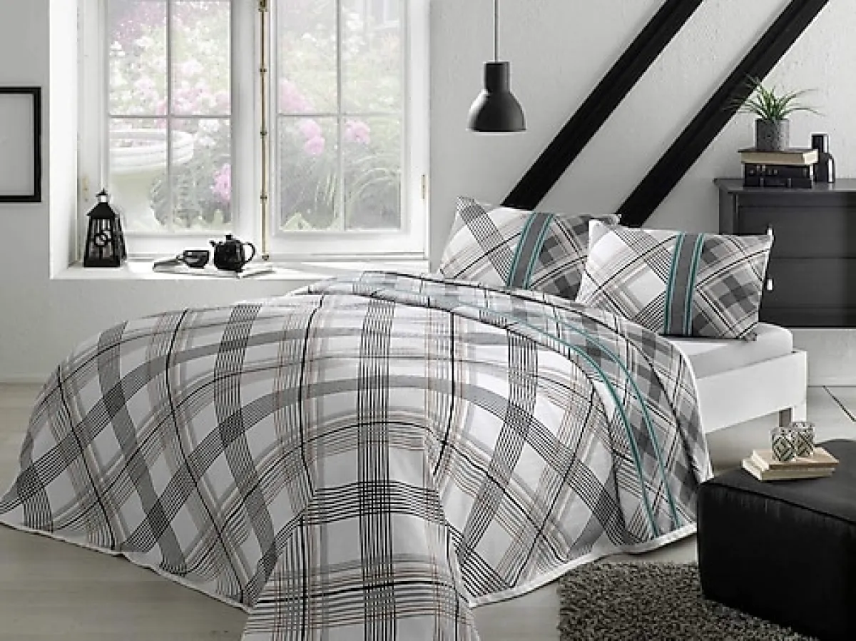 Taç Floyd Tek Kişilik Pike Takımı Gri