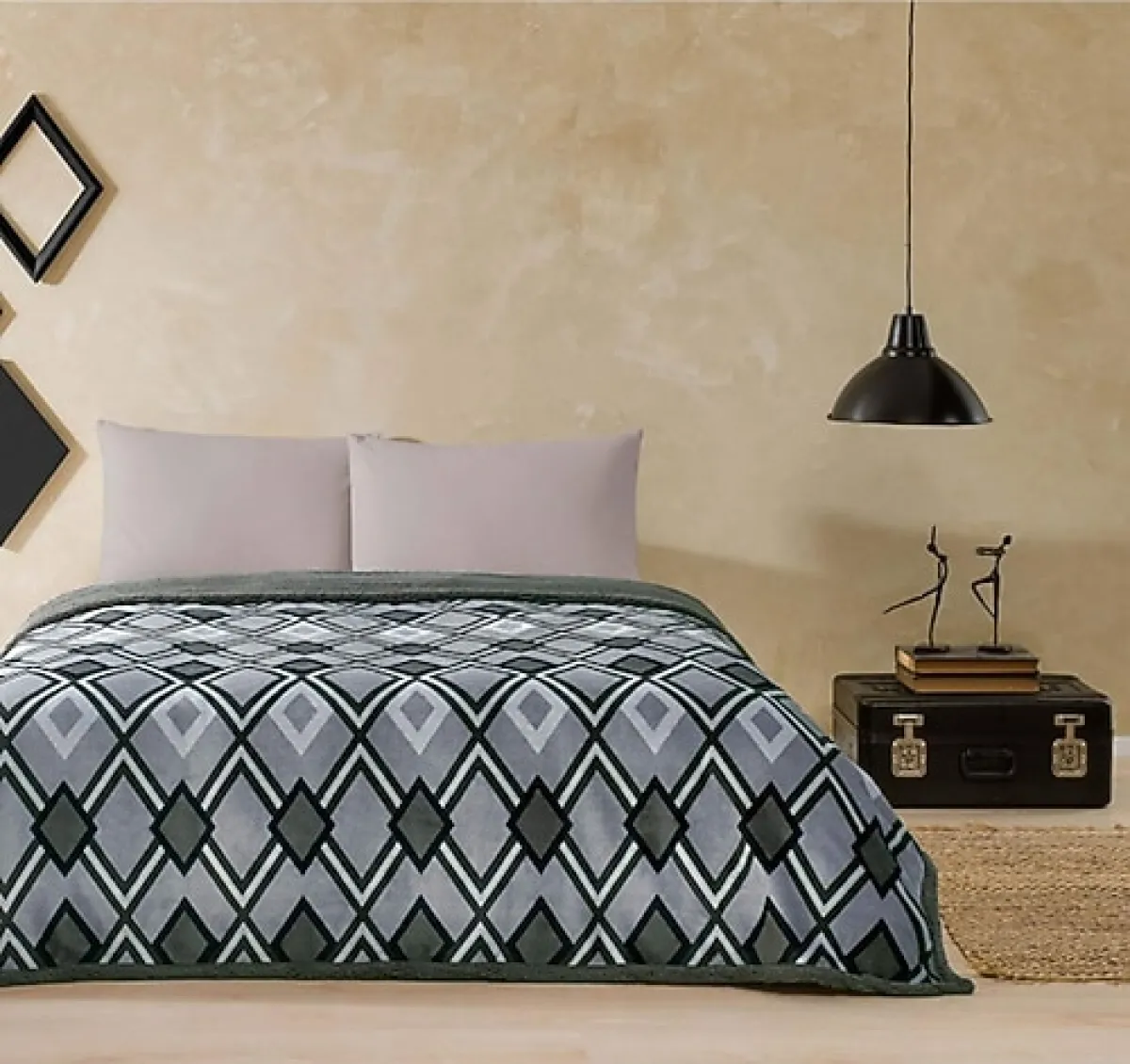 Taç Harlow Çift Kişilik Battaniyeli Winter Set