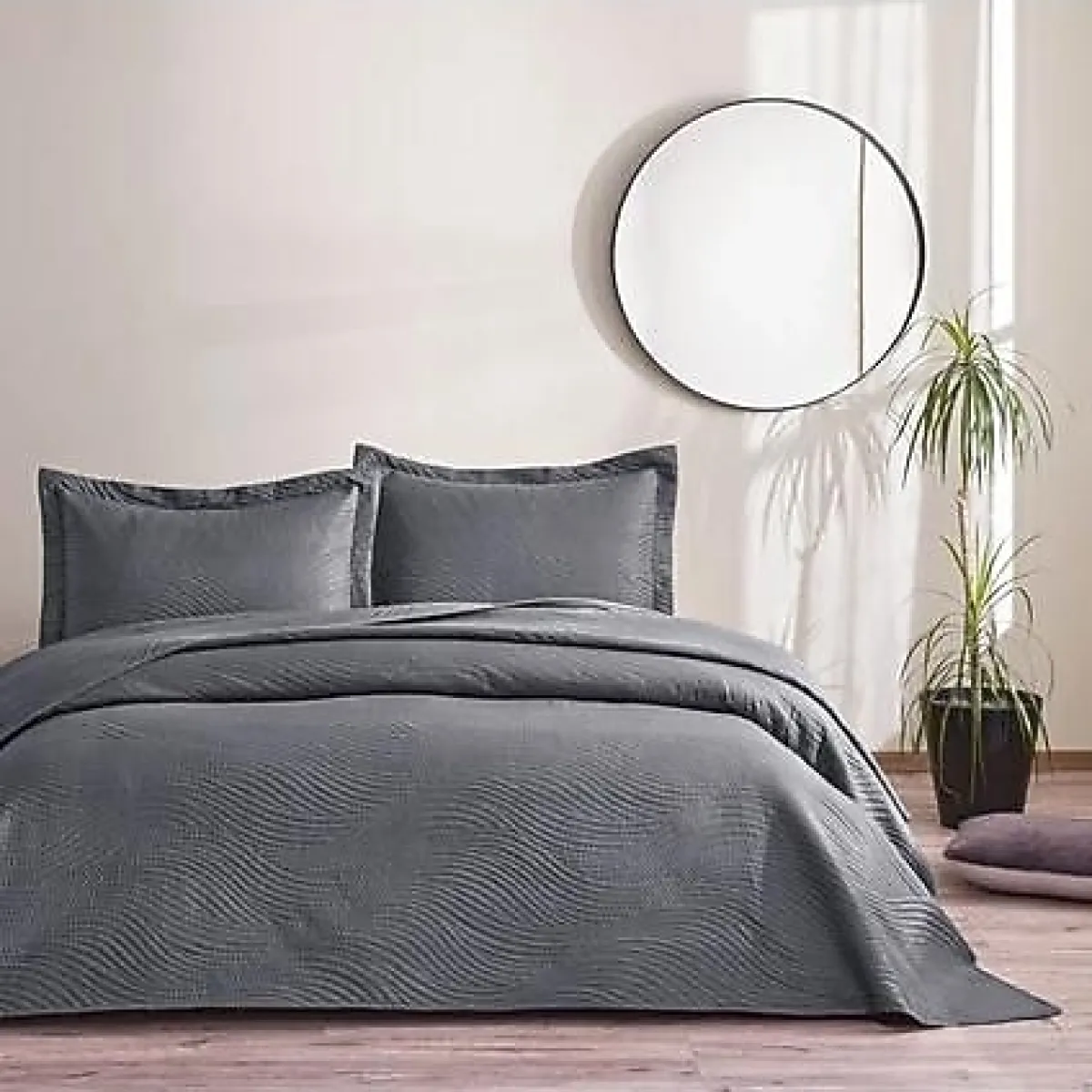 Taç Harlow Çift Kişilik Yatak Örtüsü Takımı