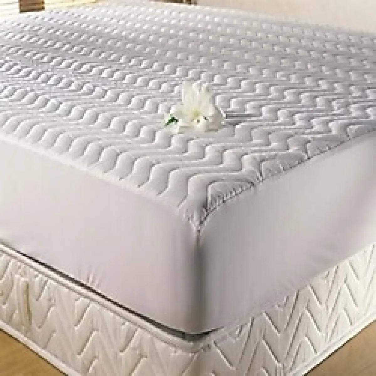 Taç Kapitone Fitted Beyaz Çift Kişilik Yatak Alezi 160 x 200 cm %100 Pamuk Kalite