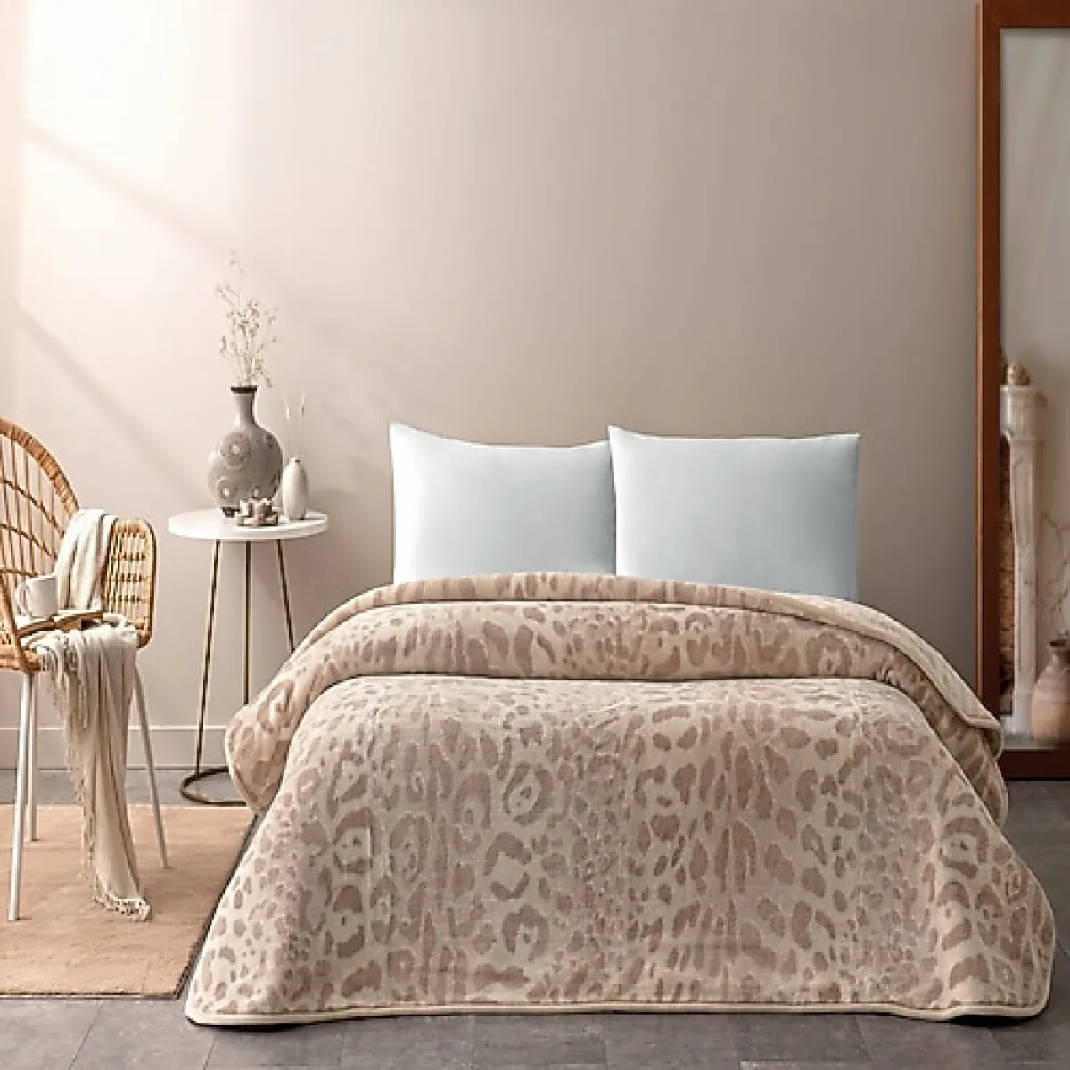 Taç Merlot 220x240 cm Çift Kişilik Battaniye