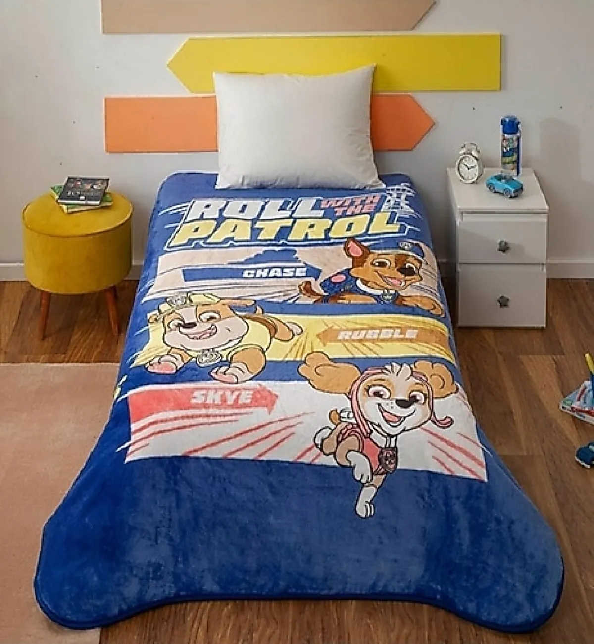 Taç Paw Petrol Team Lisanslı Tek Kişilik Battaniye