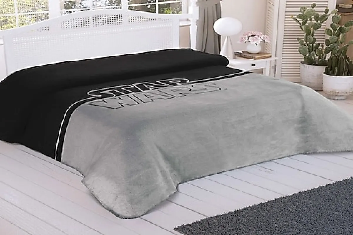 Taç Star Wars Logo Lisanslı Çift Kişilik Battaniye