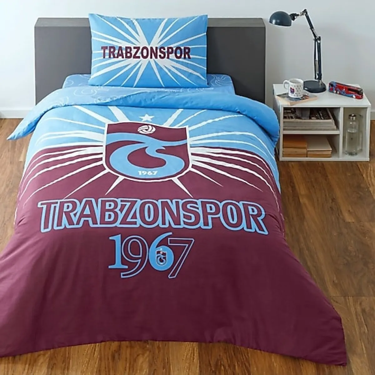 Taç Trabzonspor Light Glow Tek Kişilik Nevresim Takımı