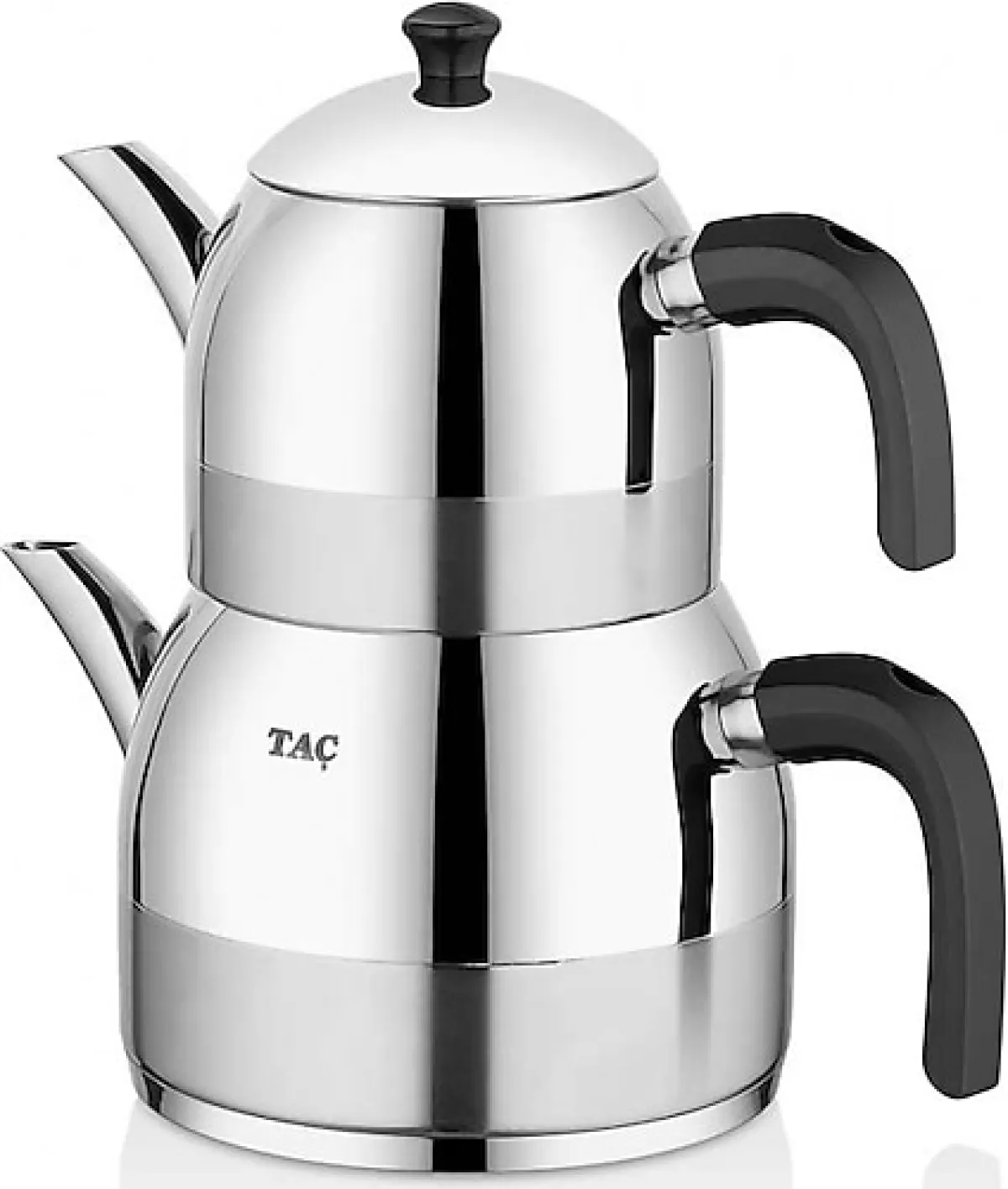 Taç Vanessa Siyah İndüksiyon Tabanlı Çelik Çaydanlık