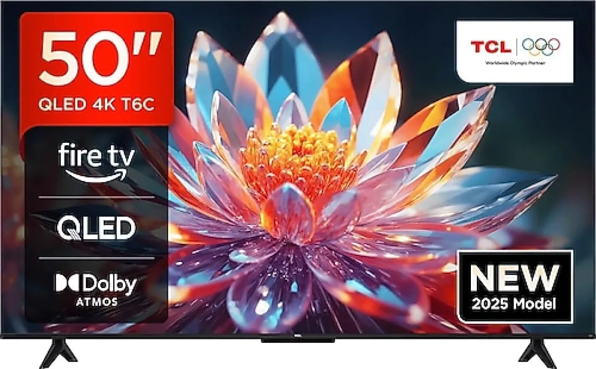 TCL 50T6C 4K Ultra HD 50" 127 Ekran Uydu Alıcılı Google Smart QLED TV