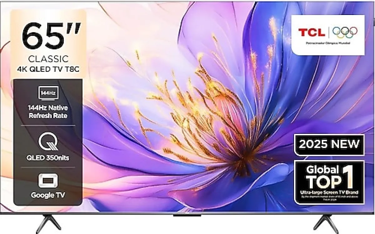 TCL 65T8C 4K Ultra HD 65" 165 Ekran Uydu Alıcılı Google Smart QLED TV