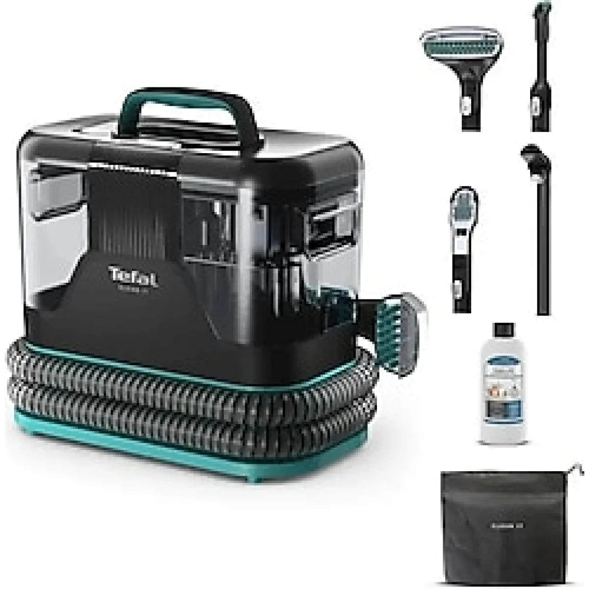 Tefal Halı ve Koltuk Yıkama Sistemi - Halı, Koltuk ve Kumaş Yüzeylerde Köklü Temizlik - Yeşil - Siyah