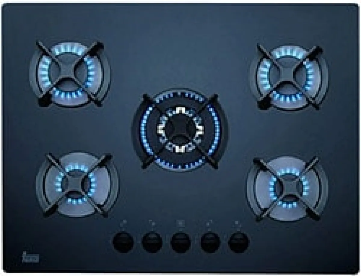 Teka HF LUX 70 5G AI AL TR CI Wok Gözlü Siyah Cam Ankastre Ocak