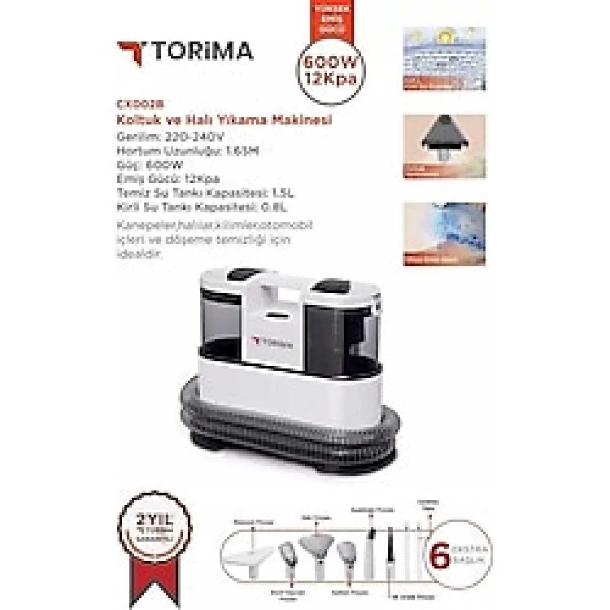Torima CX-002B Koltuk ve Halı Yıkama Makinesi