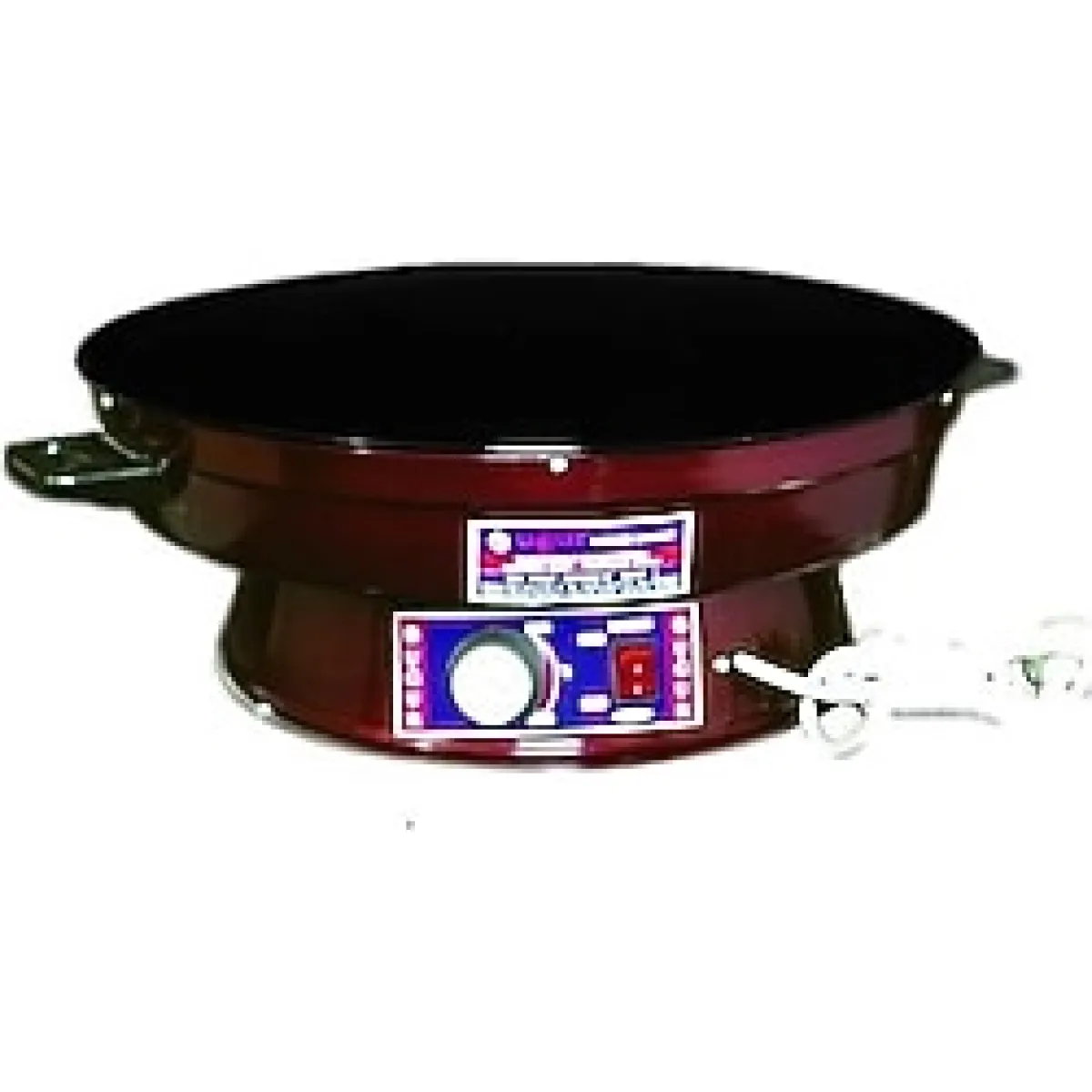 Uğur Katmer Sanayi Uğur Elektrikli Termostatlı Katmer Saçı Bordo Emaye Gövde 50 cm 2000 Watt Güç