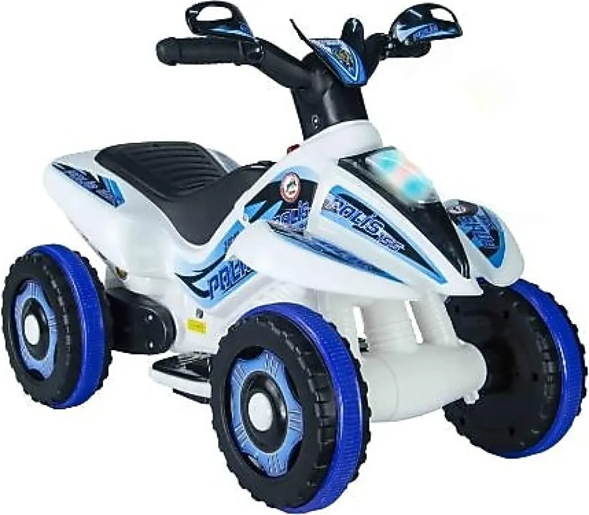 UJ Toys Safari Beyaz Polis 6 V Akülü ATV
