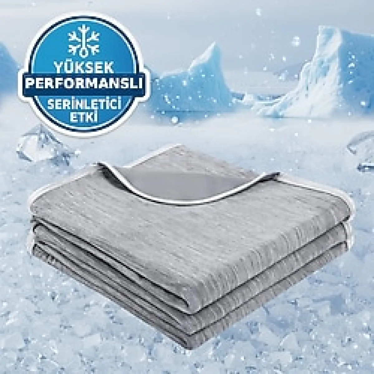 VELORAHOME Ice Chill Serinletici Pike -Tek Kişilik-Gri