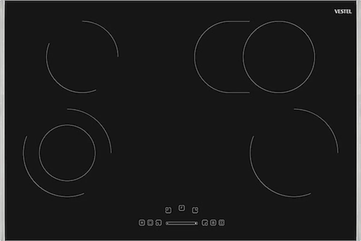 Vestel AO-78370 S Siyah Vitroseramik Elektrikli Ankastre Ocak
