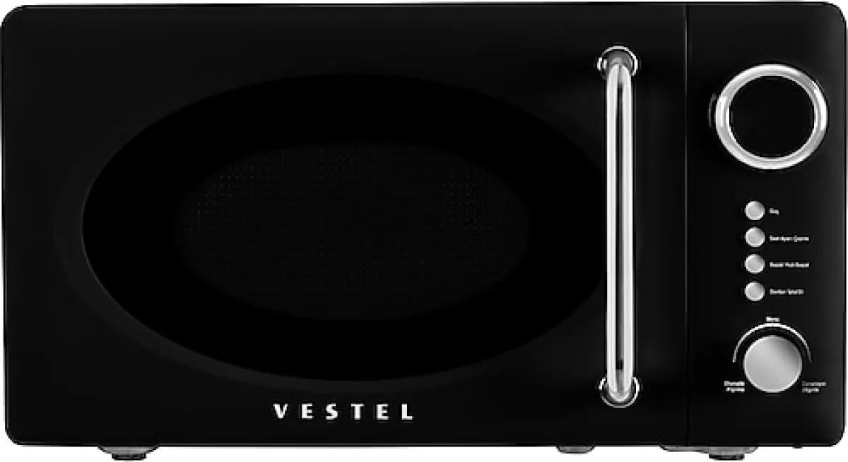 Vestel MD 20 YD Retro Siyah 20 lt Mikrodalga Fırın
