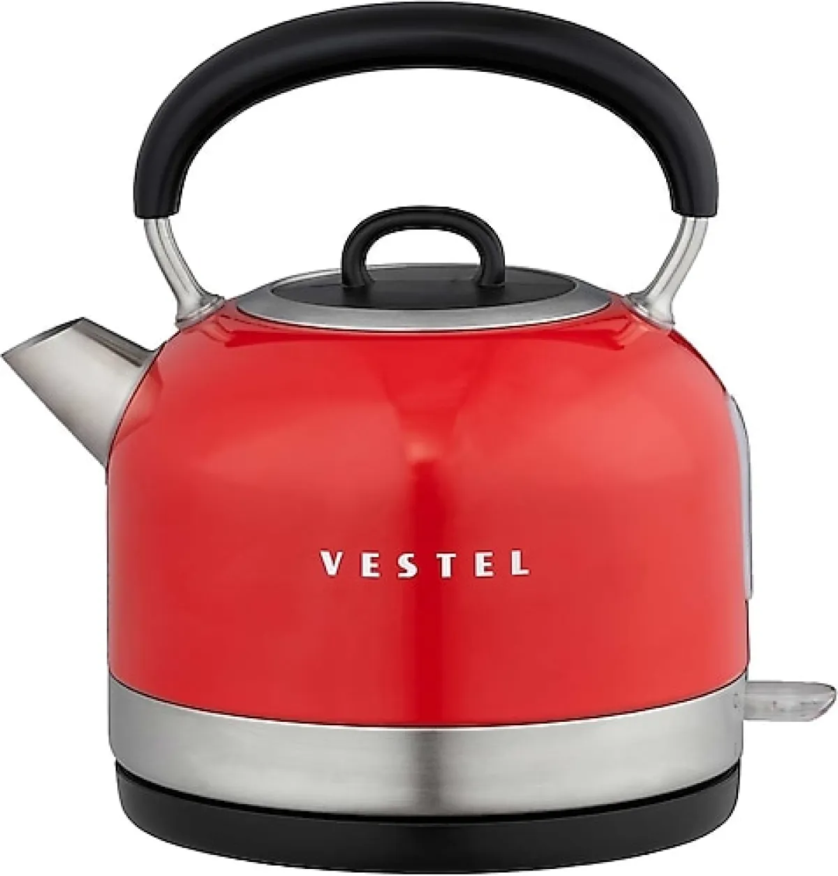 Vestel Retro Kırmızı 2200 W 1.7 lt Çelik Kettle