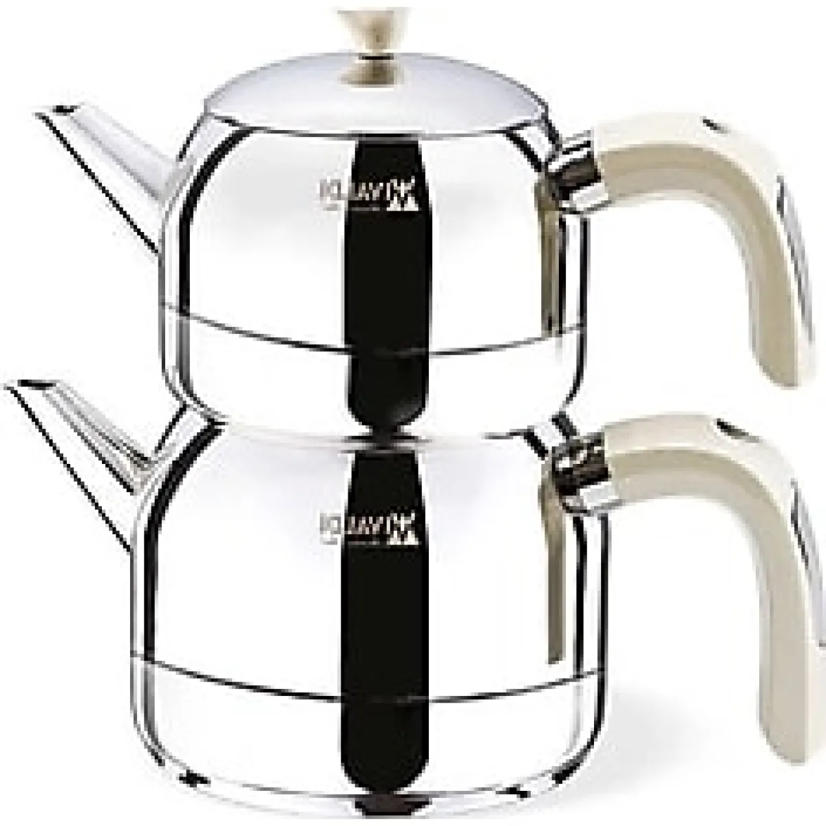 Vivaldi Tuana Bakalit Saplı Mini Boy Çelik Çaydanlık