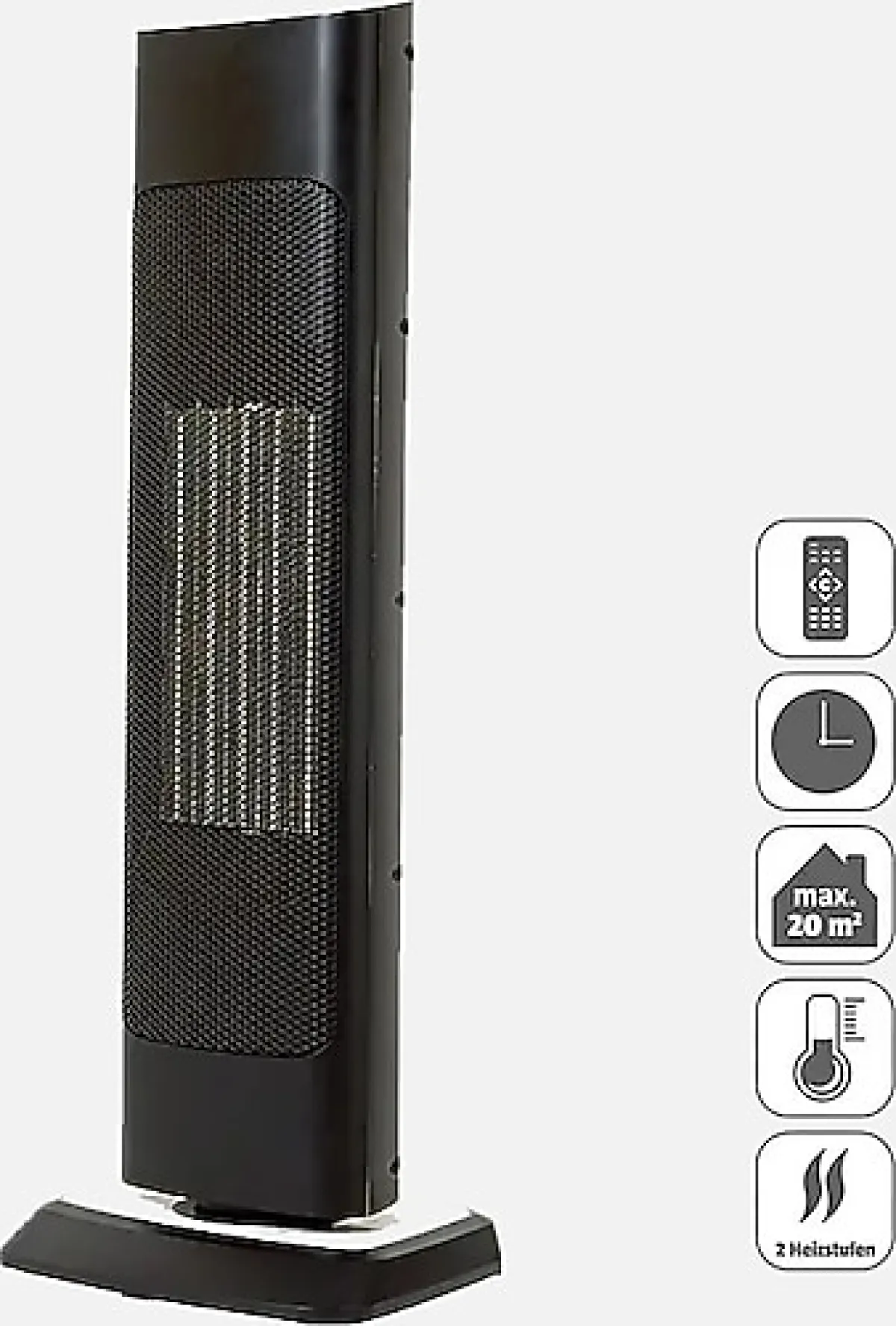 Voltomat PTC-2065L 2000 W Seramik Kule Tipi Fanlı Isıtıcı