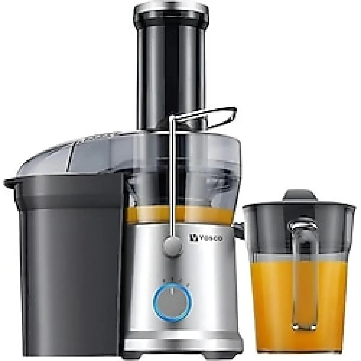 Vosco Meyve Sıkacağı 1200w - Siyah - Gümüş