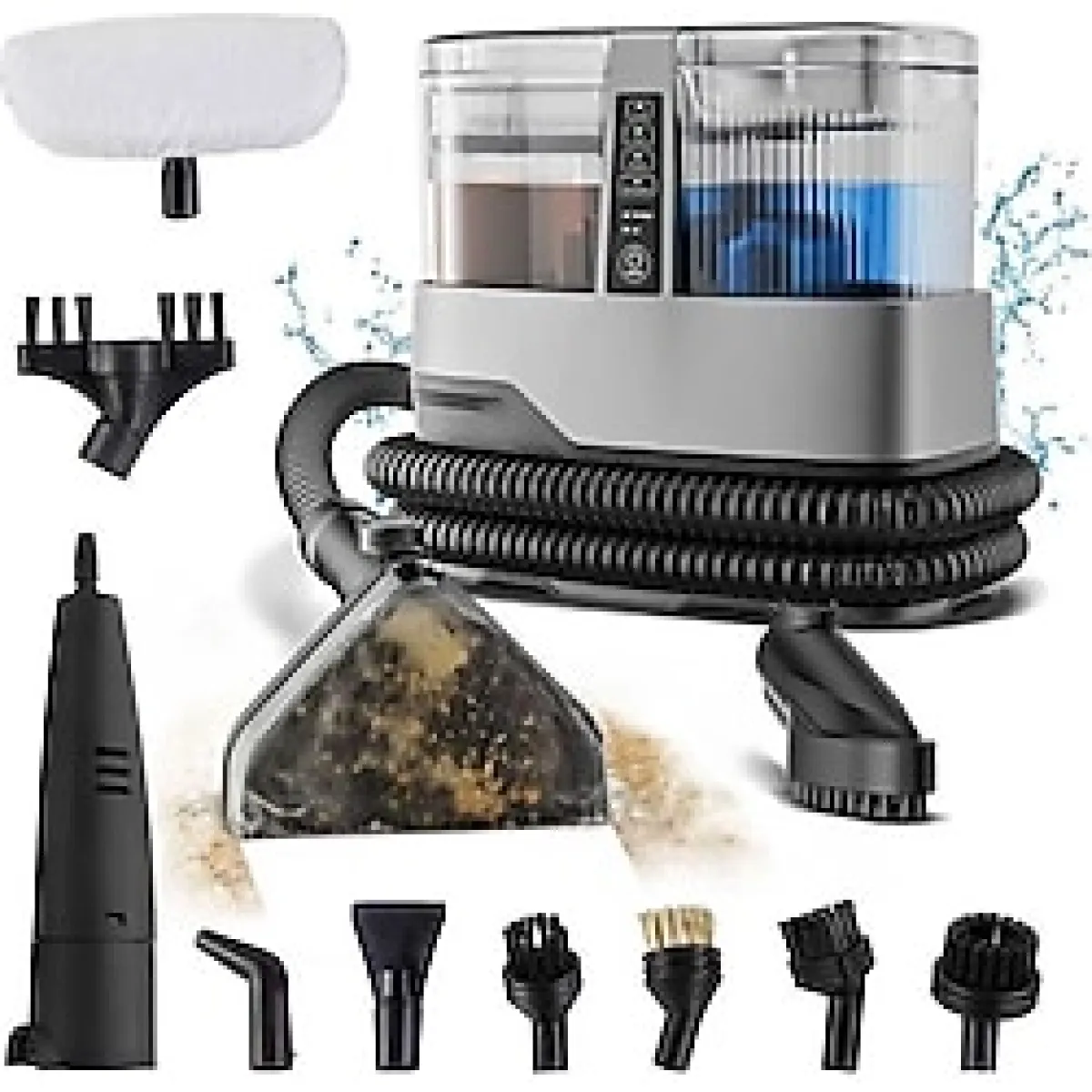 welcomein Halı ve Koltuk Yıkama Makinesi Buharlı Temizlik Özellikli Çok Fonksiyonlu 11 Başlıklı Temizleyici