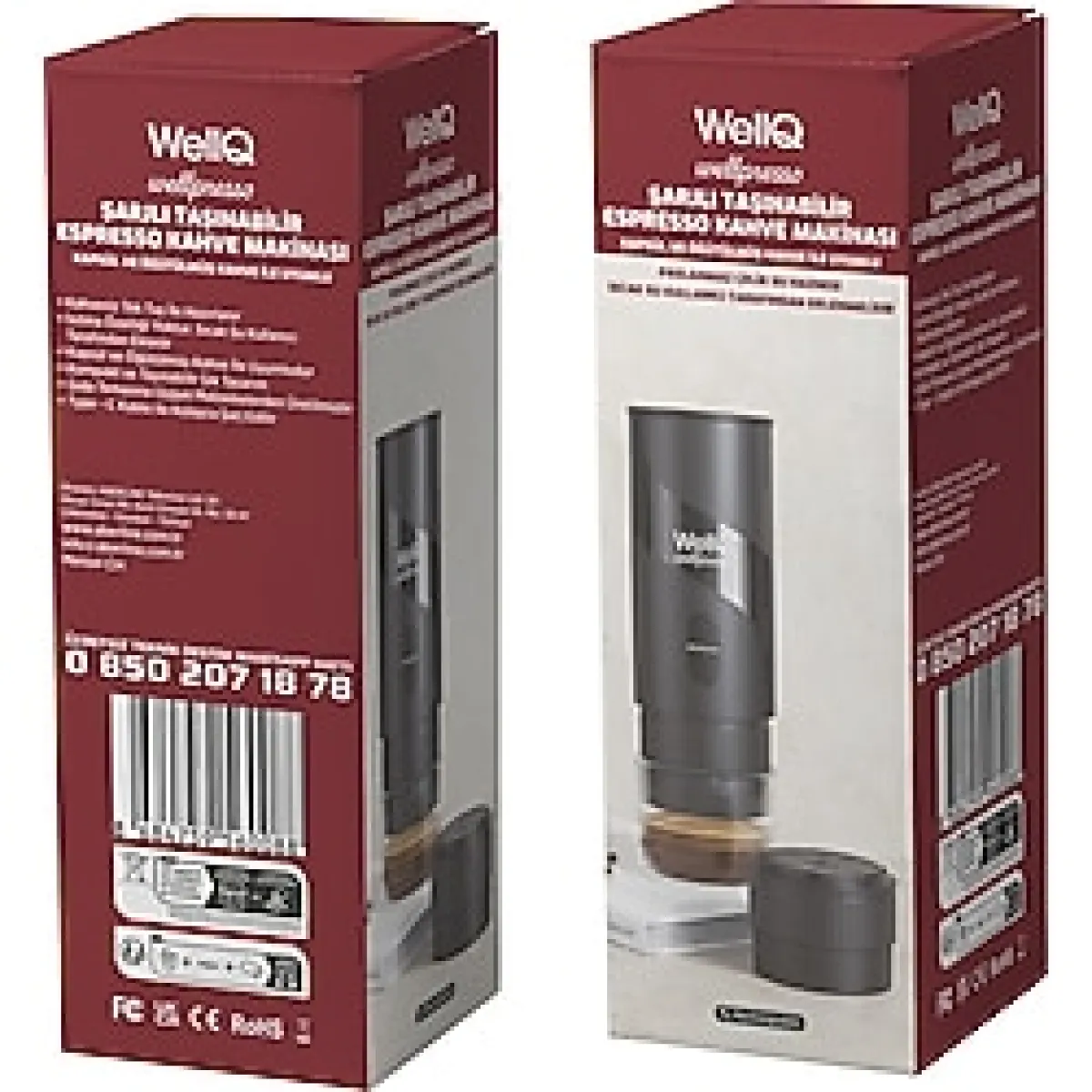 WellQ Wellpresso Taşınabilir Şarjlı Espresso Kahve Makinesi