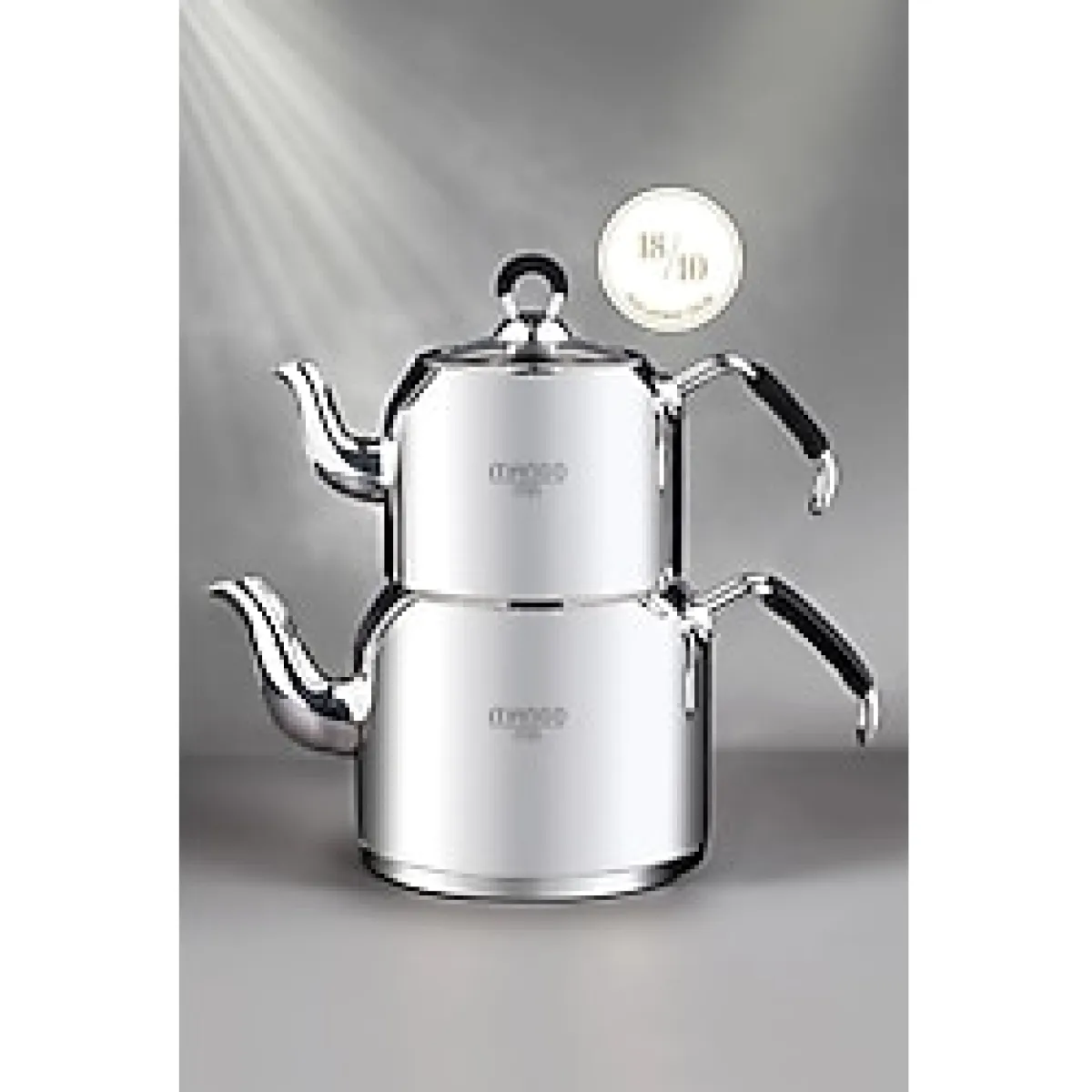 Weyne Mango Kitchen - Maxi Büyük Boy 18/10 Paslanmaz Çelik 1.6-2.5 Lt. Çaydanlık Takımı Inox