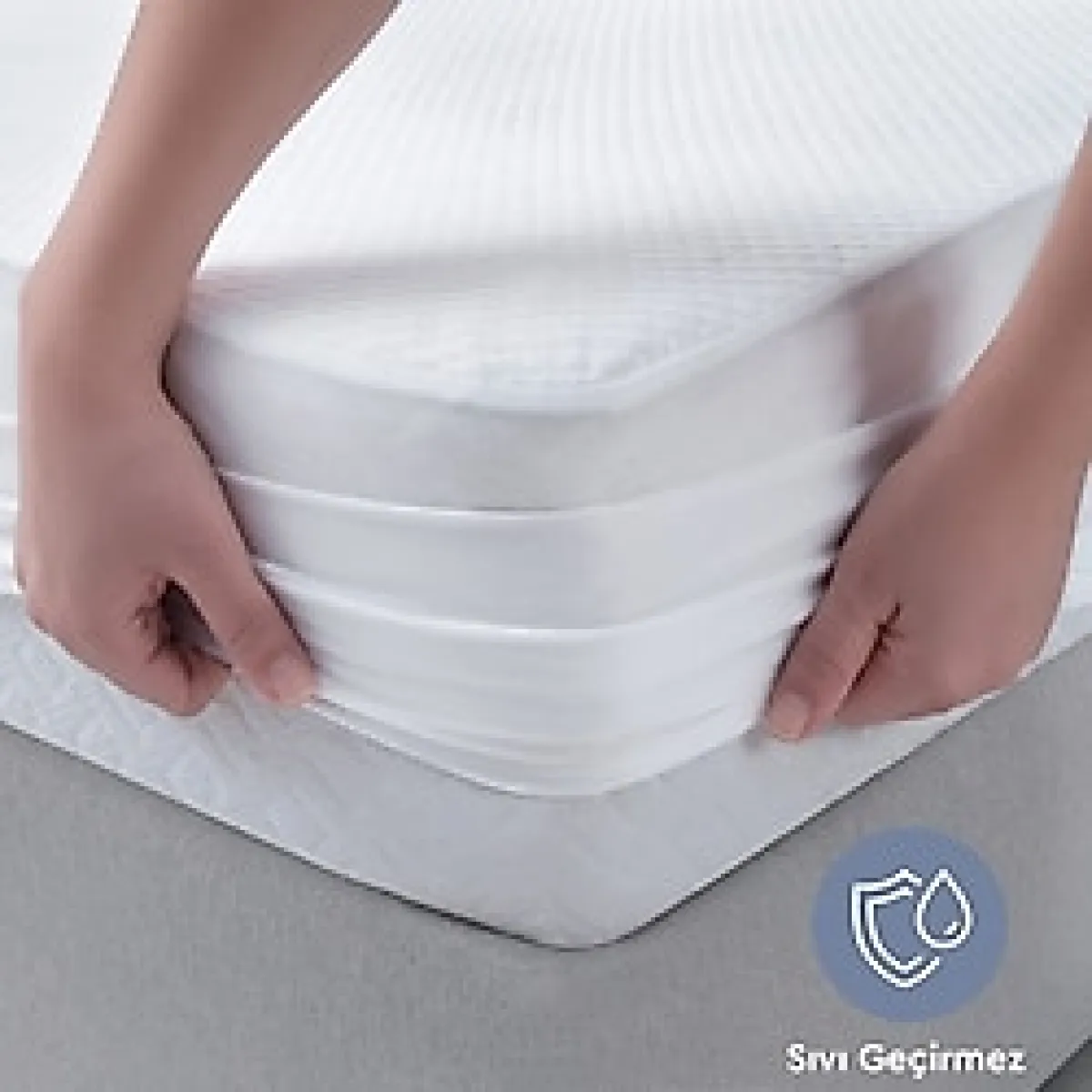 Yataş Eco Dormy Full Kenar Sıvı Geçirmez Alez - Beyaz - 150 x 200 cm