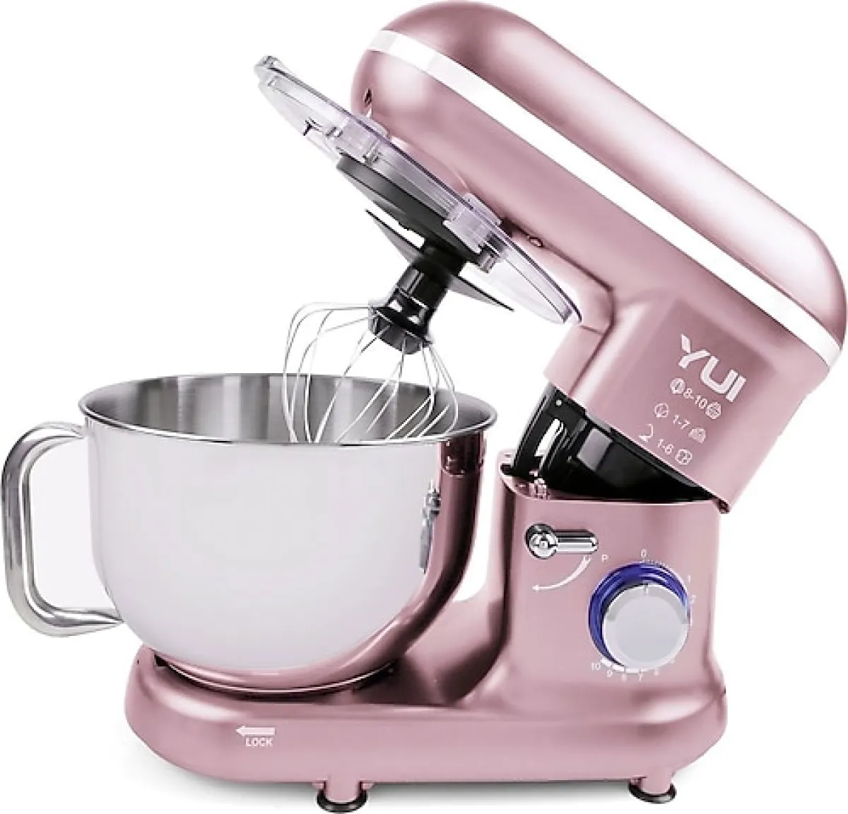 Yui M108 Easy Chef 1300 W 5 lt Pembe Stand Mikser