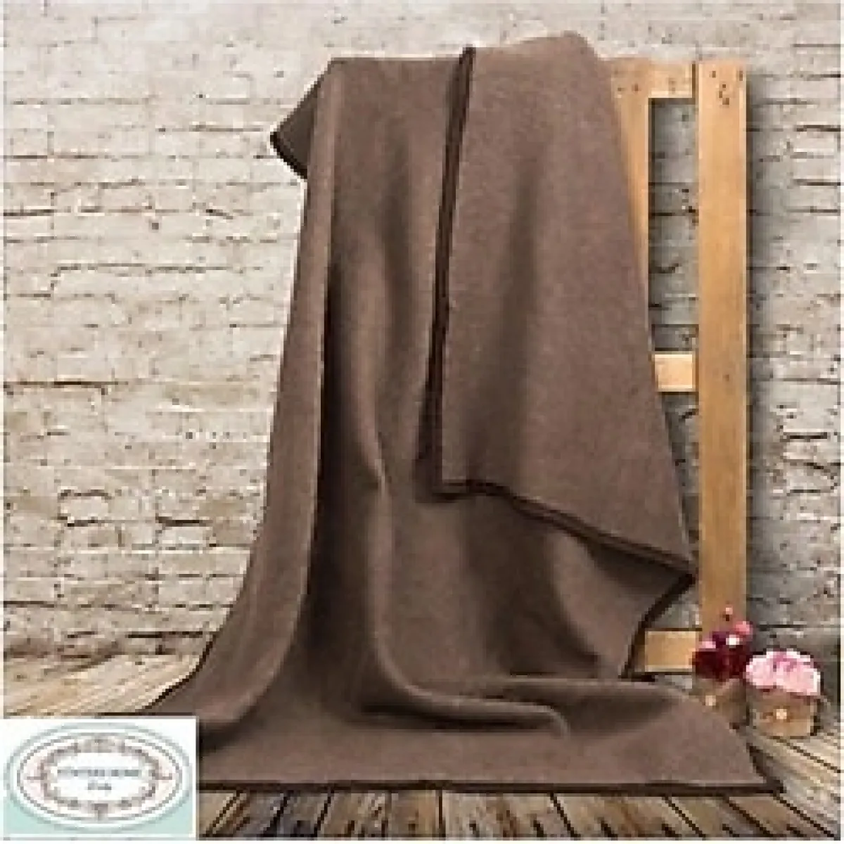 YÜNTEKS Battaniye Yün - Kahverengi