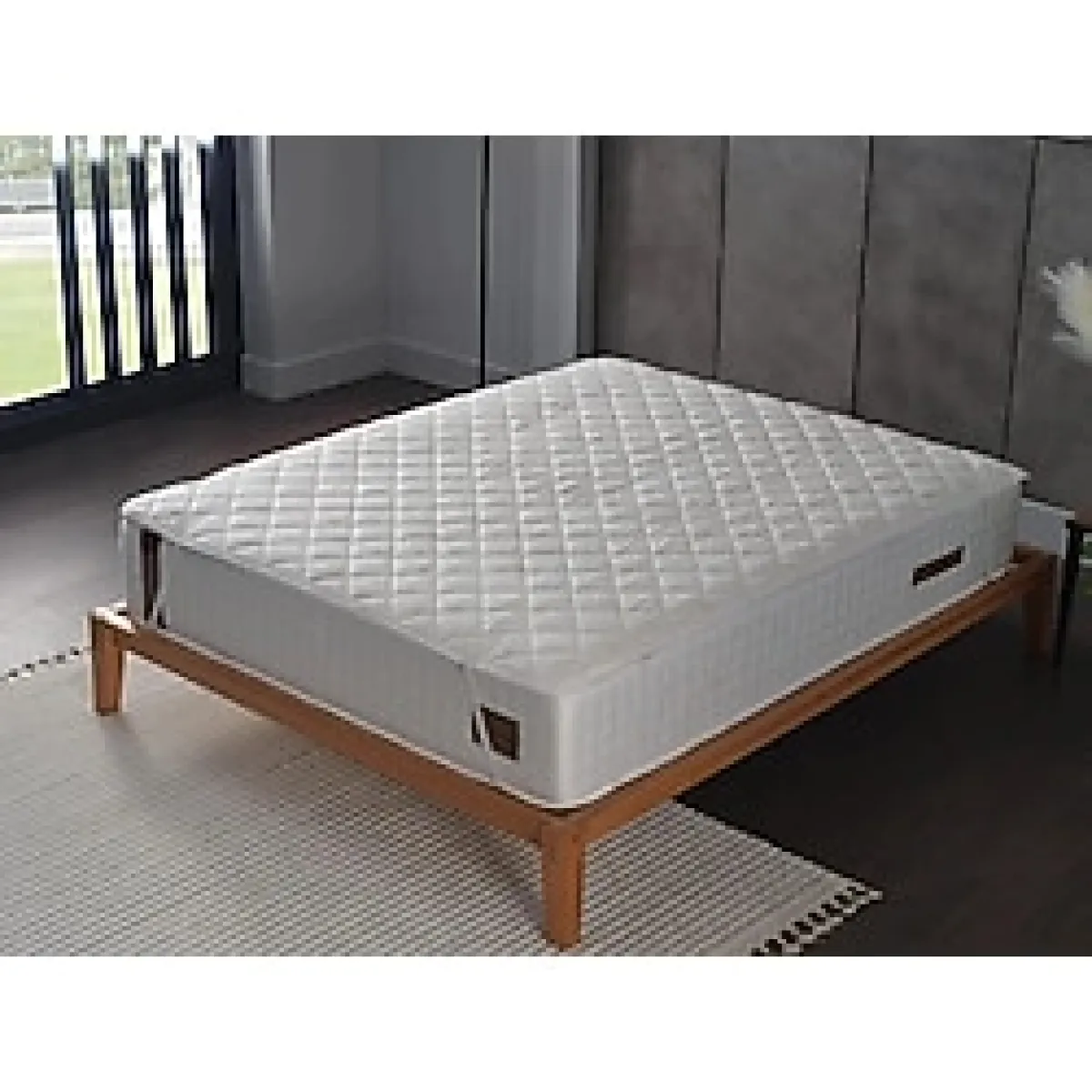 Yuvalin Home Kapitone Lastikli Yatak Alezi - 160X200 Cm.cift Kisilik