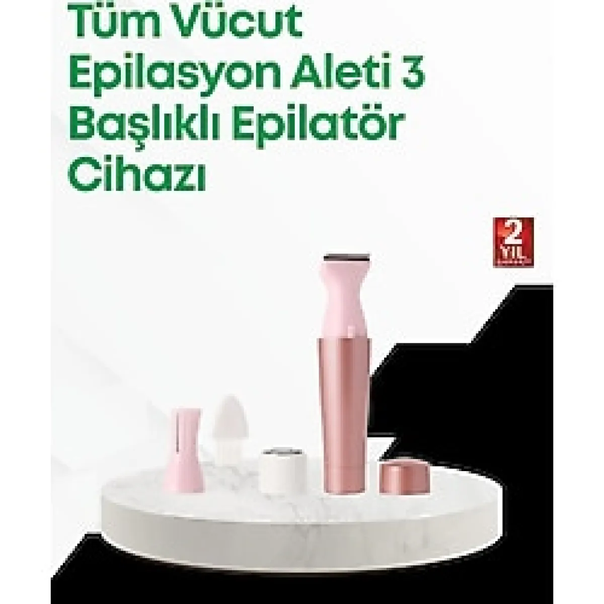 Yüz ve Beden Için Portatif Tüy Alma Cihazı - F630K985-U71630 - Çok Renkli