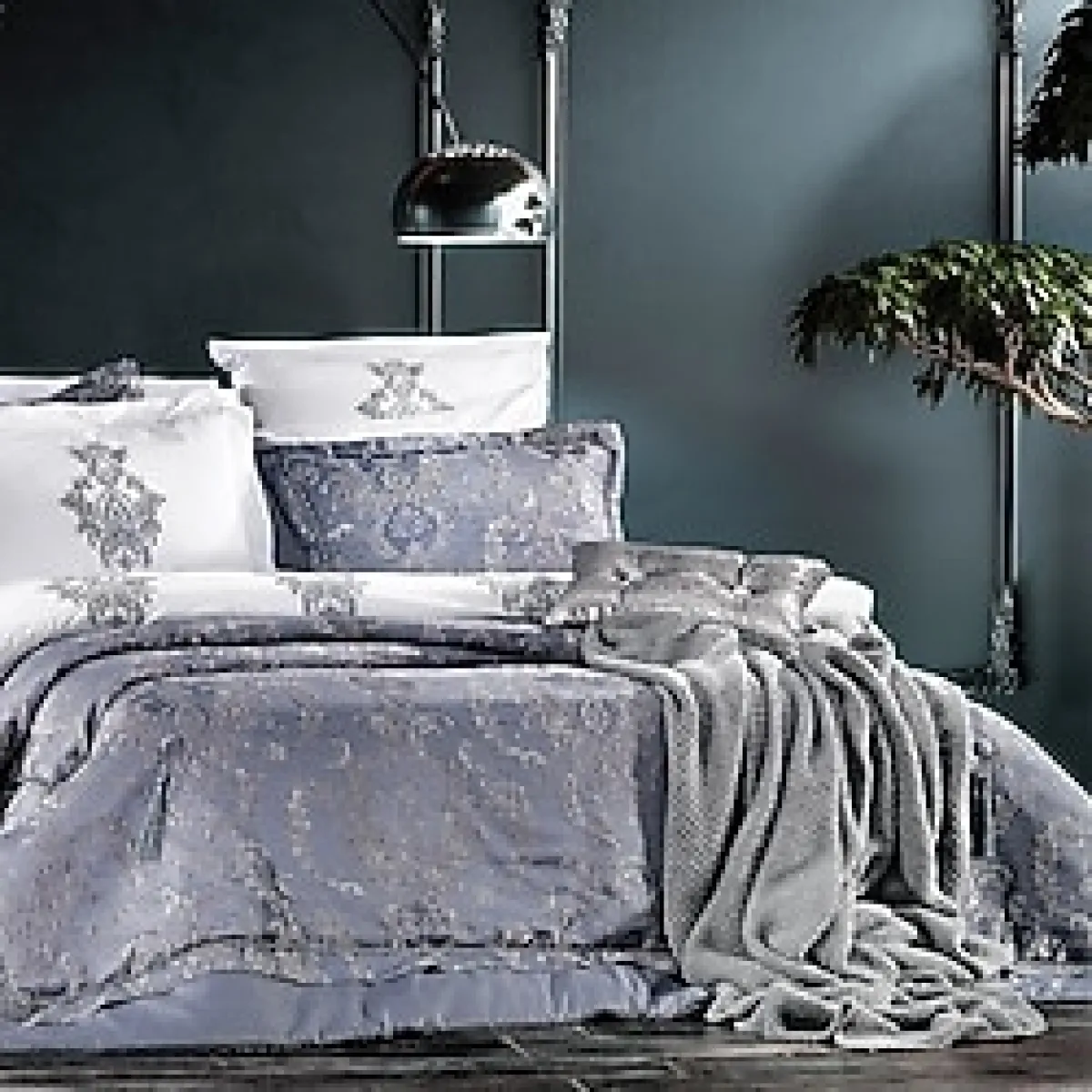 Zebra Casa Meghan Mavi Trikolu Çeyiz Seti