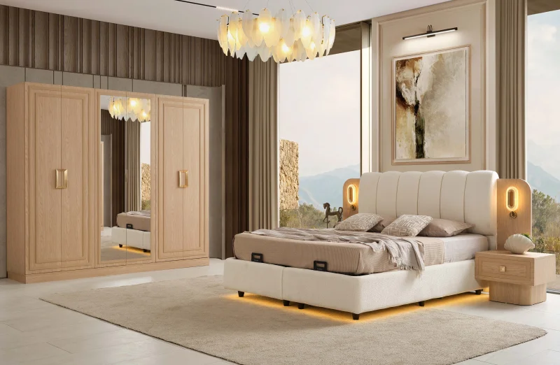 Çemberlitaş MDF Yatak Odası Takımı (Başlıklı)