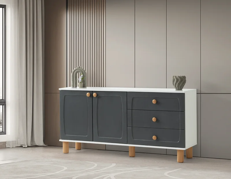 Zara Antrasit Çekmeceli Konsol (ER711)