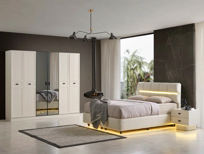 Talin MDF Yatak Odası Takımı (Başlıklı)