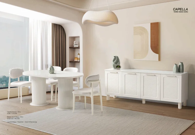 Capella Yemek Odası (Ekru)