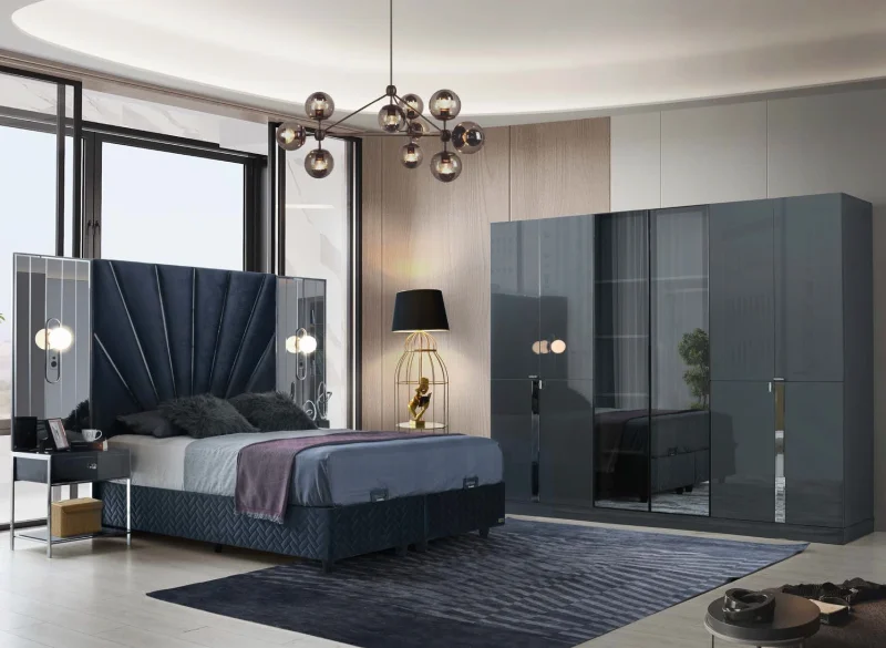 Porto MDF Yatak Odası Takımı (Başlıklı)