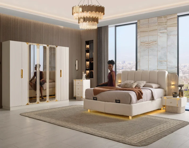 Ronda MDF Yatak Odası Takımı (Başlıklı)