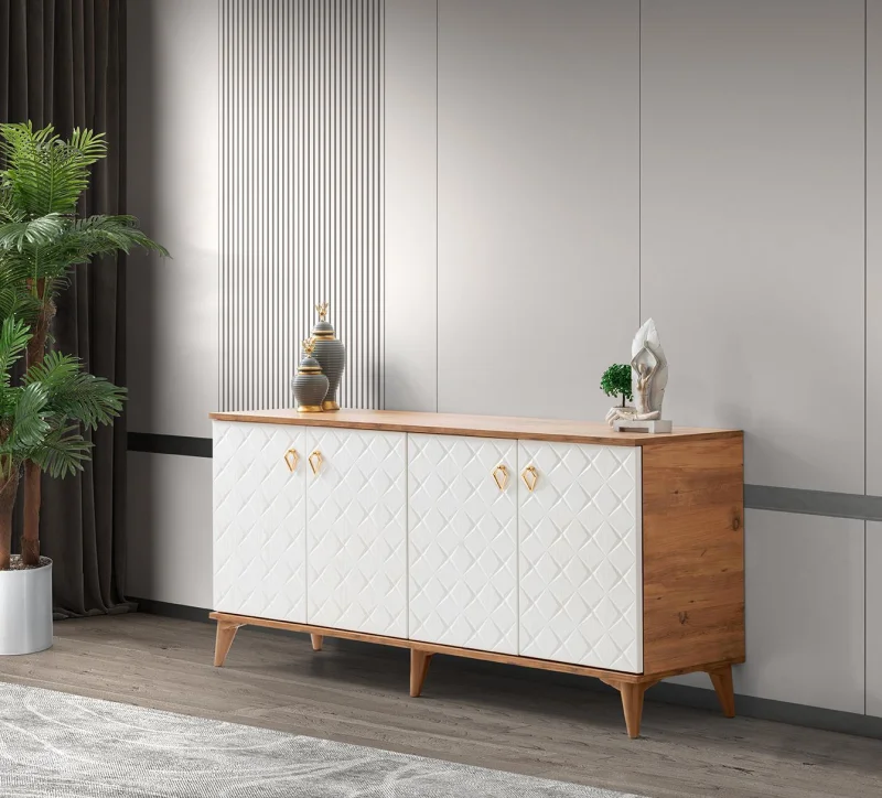 Yıldız Ceviz Beyaz Konsol 180 cm (AK160)