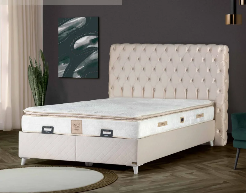 İnci Yatak Baza Başlık