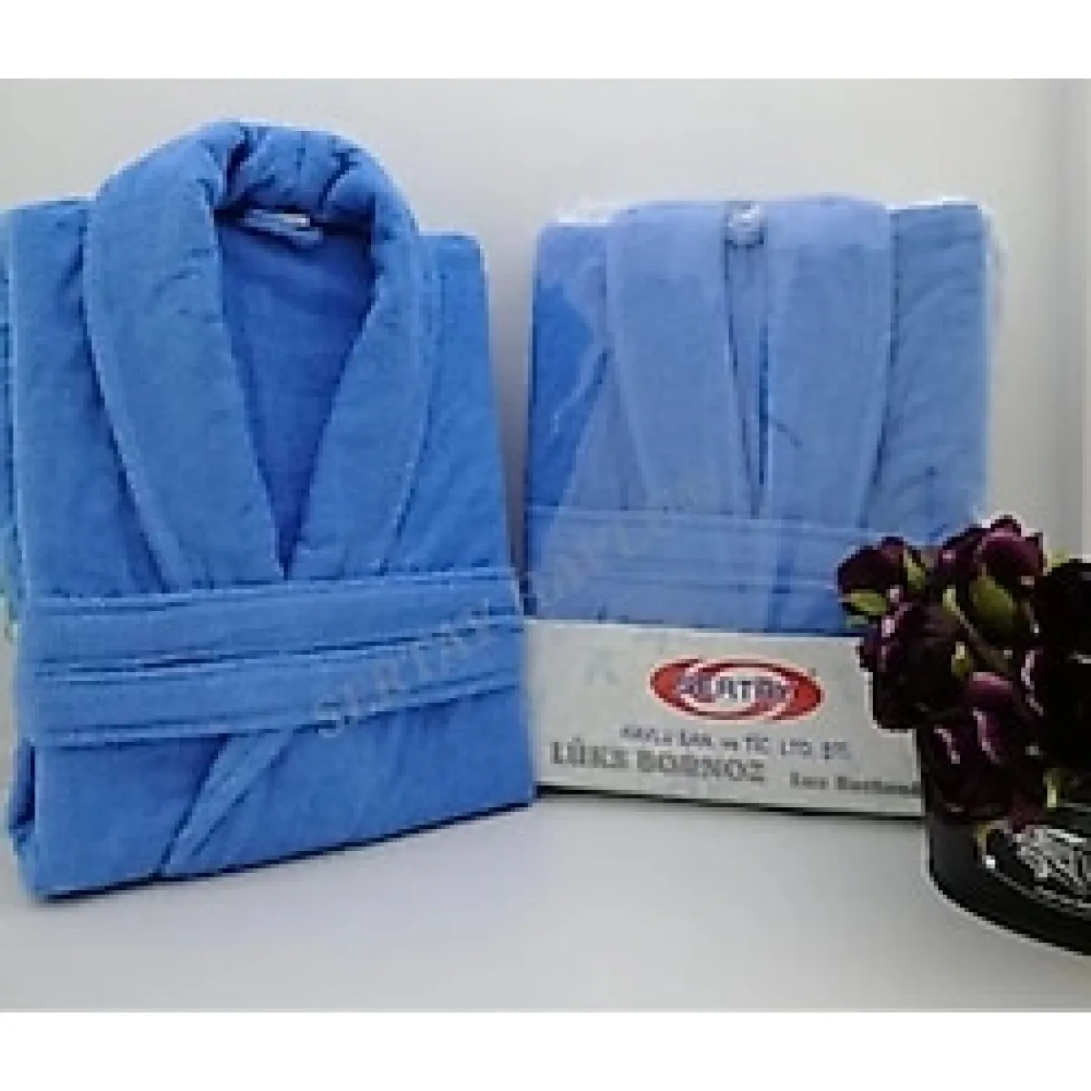 %100 Pamuk Lüks Tek Bornoz