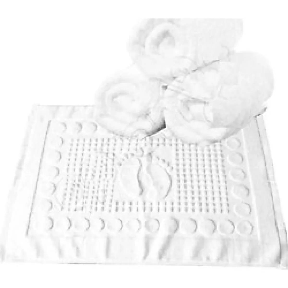 48 Adet Otel Banyo Ayak Havlusu %100 Pamuk 250 Gram 50x70 Cm